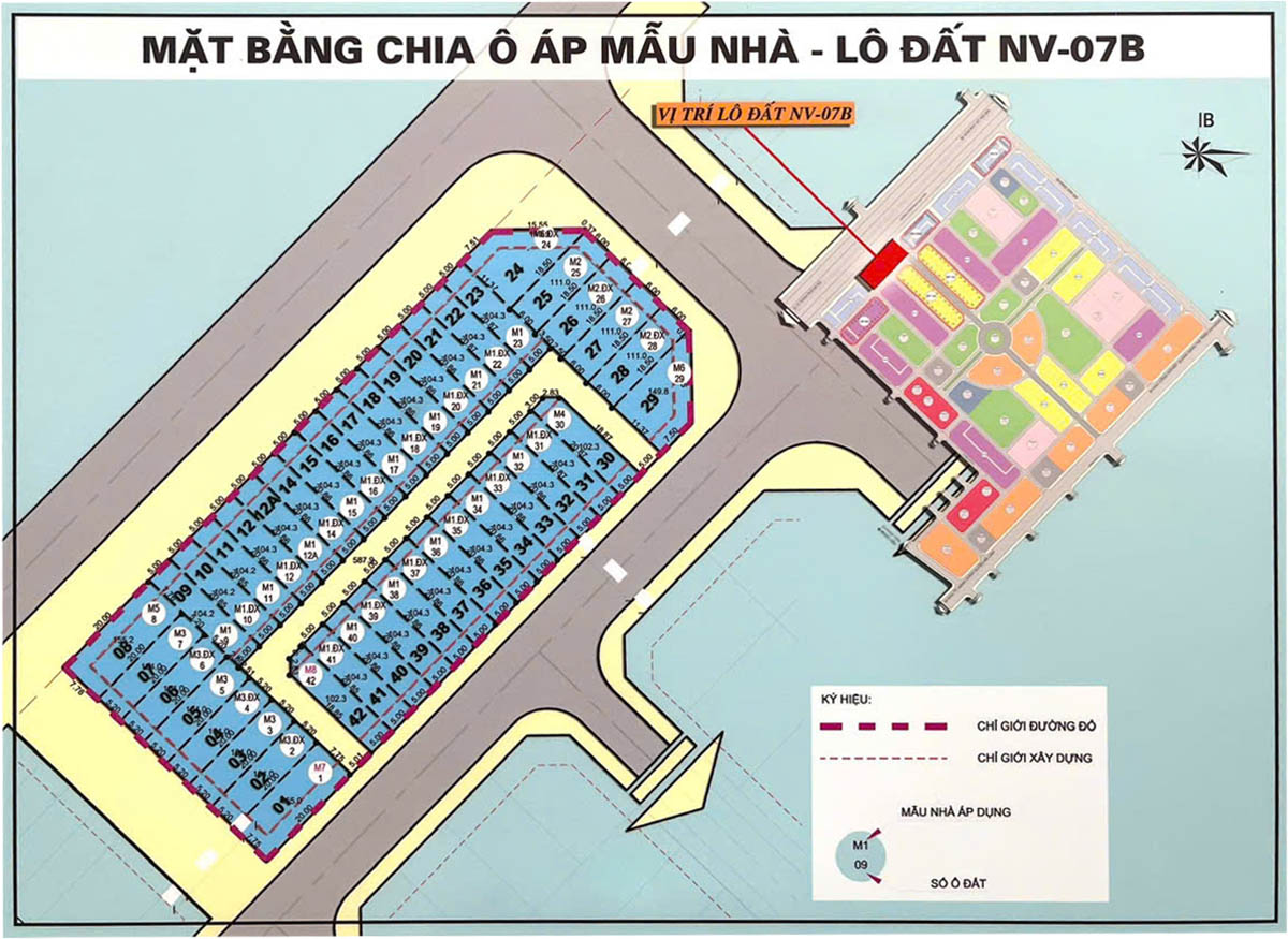 Mặt bằng liền kề Hud Mê Linh